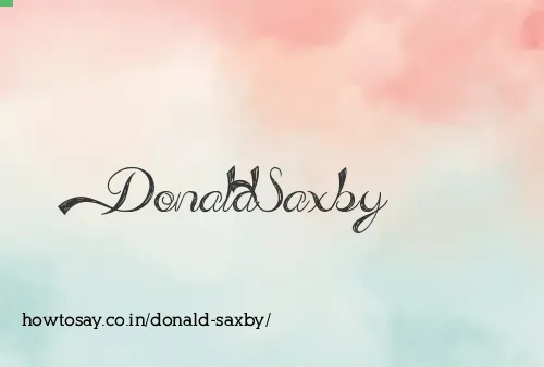 Donald Saxby