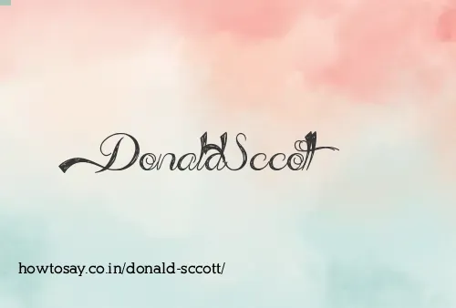 Donald Sccott
