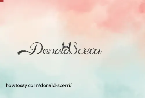 Donald Scerri