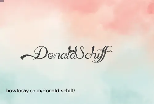 Donald Schiff