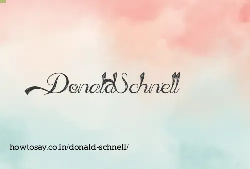 Donald Schnell