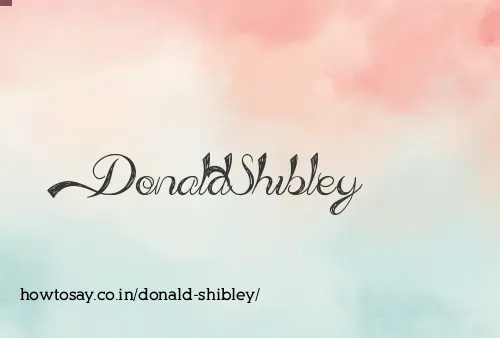 Donald Shibley