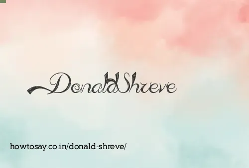 Donald Shreve