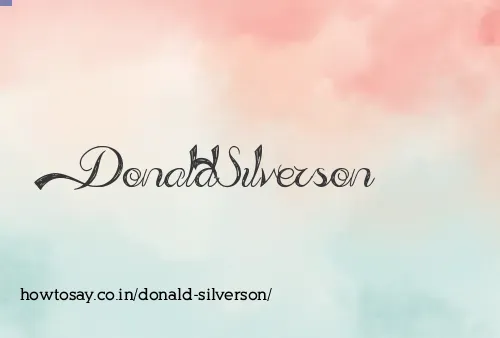 Donald Silverson