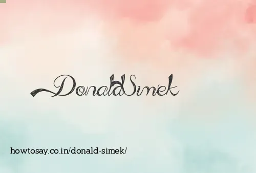 Donald Simek