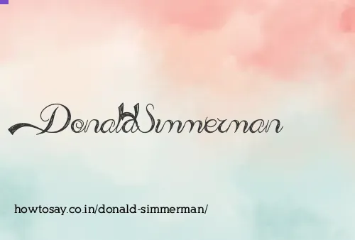 Donald Simmerman