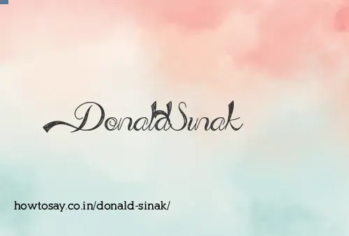 Donald Sinak