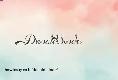 Donald Sinde