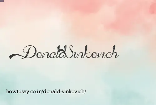 Donald Sinkovich