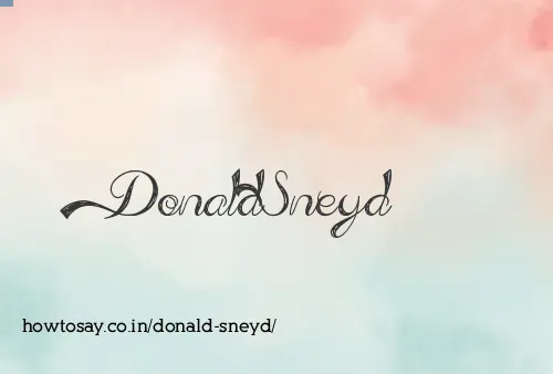 Donald Sneyd