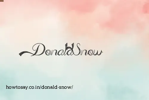 Donald Snow