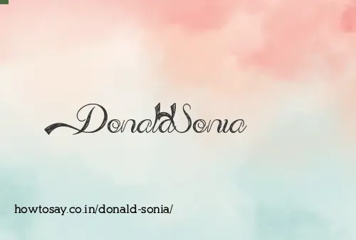 Donald Sonia