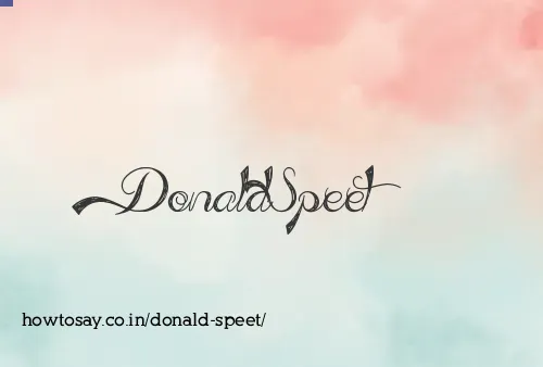 Donald Speet
