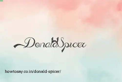 Donald Spicer