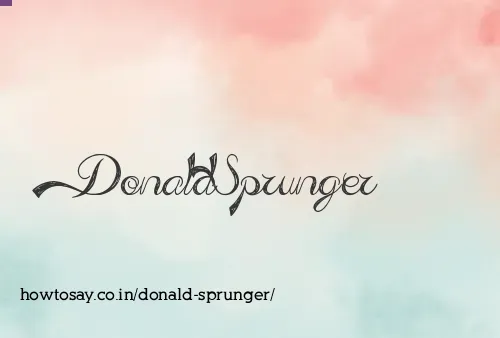 Donald Sprunger