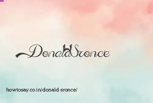 Donald Sronce
