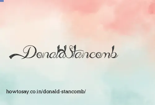 Donald Stancomb