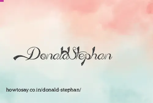 Donald Stephan
