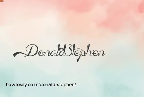 Donald Stephen