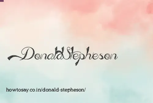 Donald Stepheson