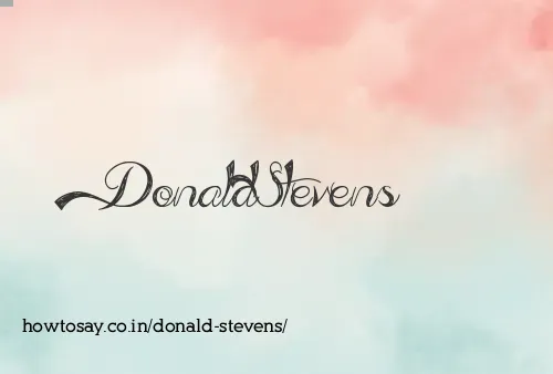 Donald Stevens