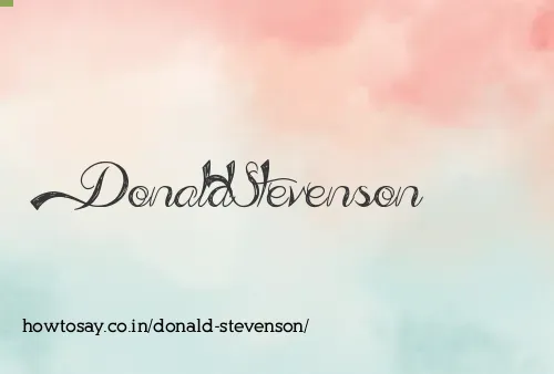 Donald Stevenson