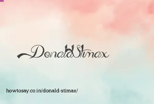 Donald Stimax