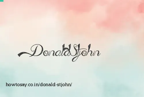 Donald Stjohn