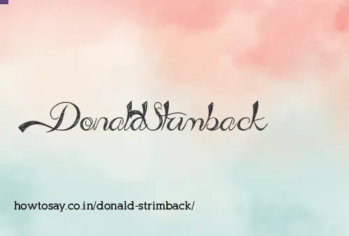 Donald Strimback