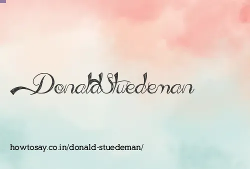 Donald Stuedeman