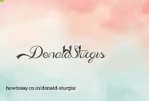 Donald Sturgis
