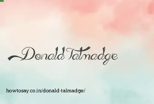 Donald Talmadge