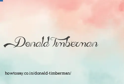Donald Timberman