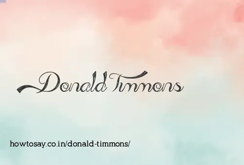 Donald Timmons