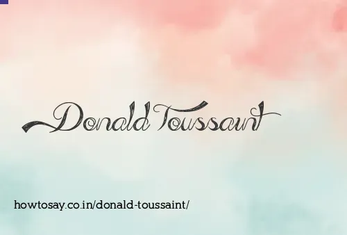 Donald Toussaint