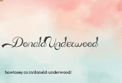 Donald Underwood