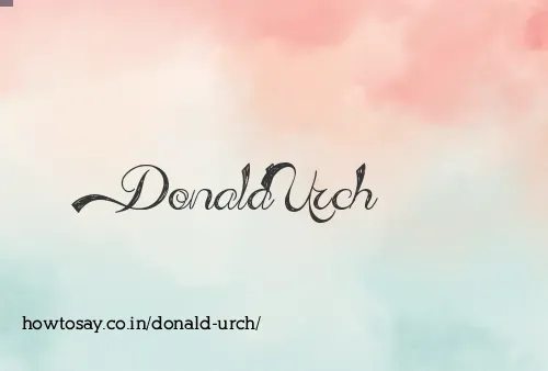 Donald Urch