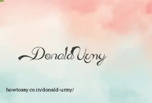 Donald Urmy
