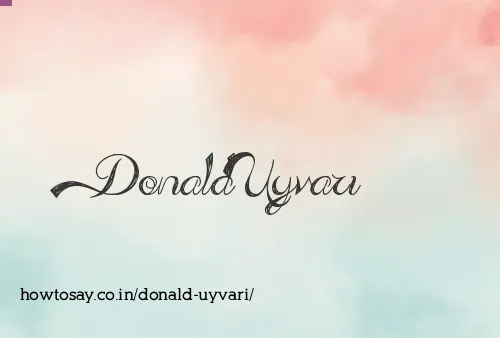 Donald Uyvari
