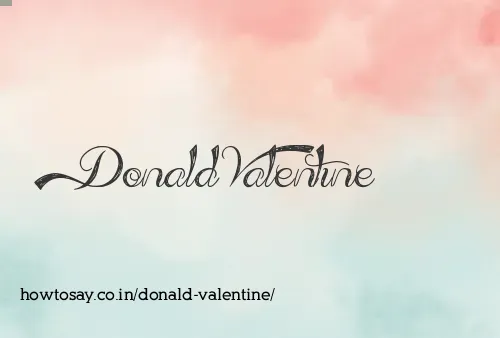 Donald Valentine