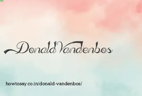 Donald Vandenbos