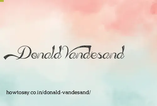 Donald Vandesand