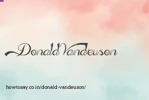 Donald Vandeuson