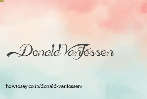 Donald Vanfossen