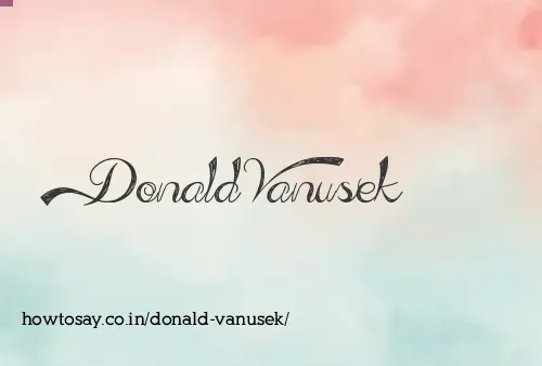Donald Vanusek