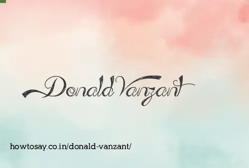 Donald Vanzant