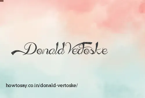 Donald Vertoske
