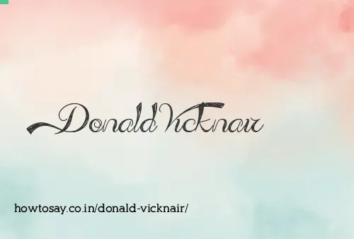 Donald Vicknair