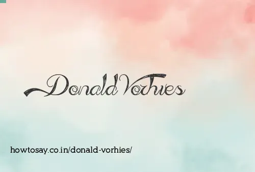 Donald Vorhies