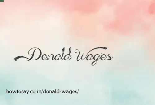 Donald Wages